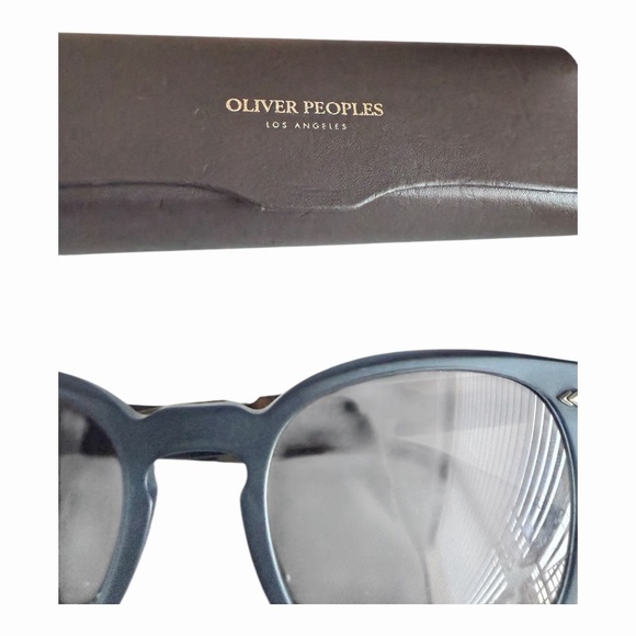 Oliver Peoples Sheldrake Plus Semi Matte Denim Semi Matte Hickory 52-21 145 3N - Picture 4 of 11